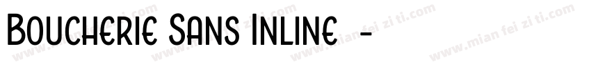 Boucherie Sans Inline字体字体转换